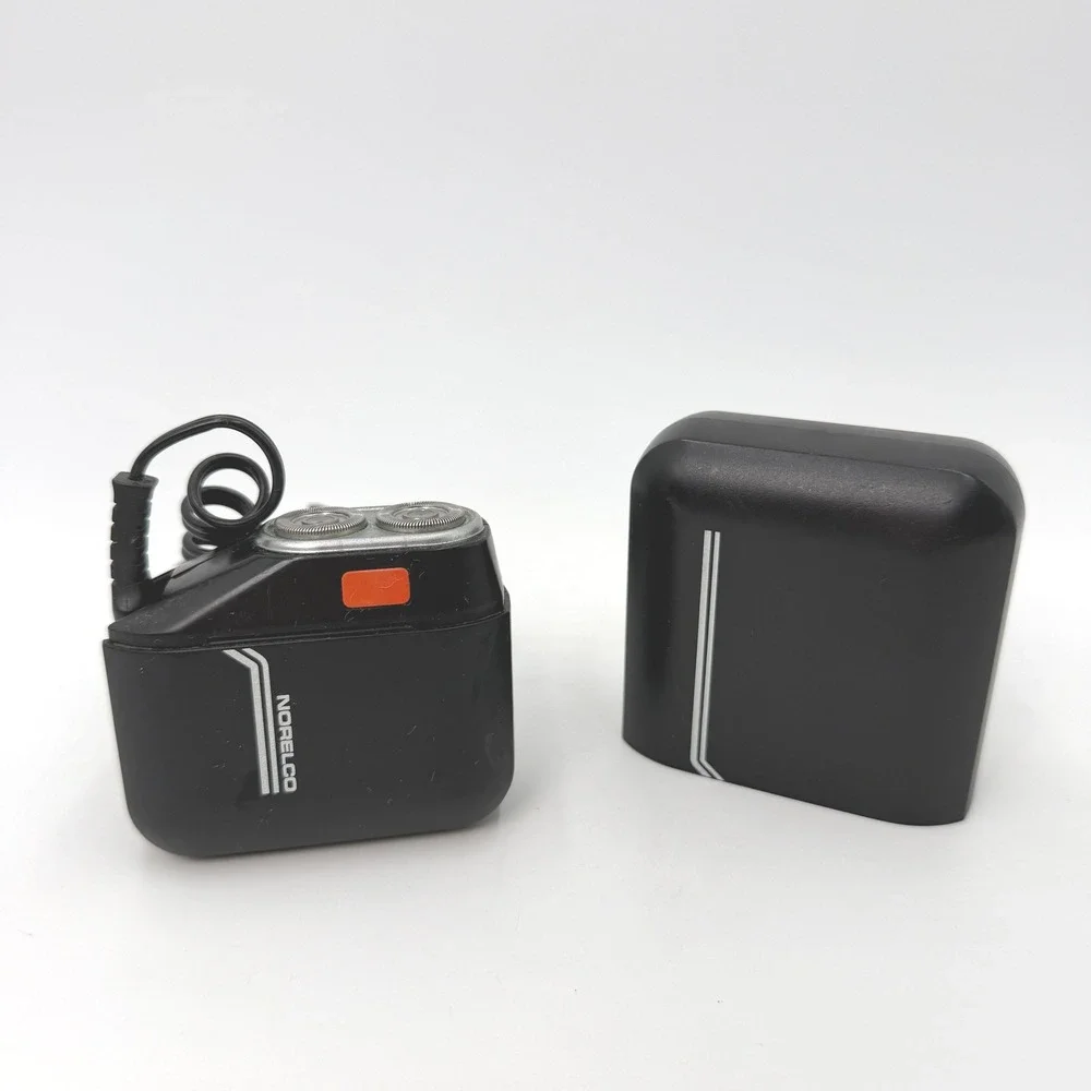 Vintage Norelco Chic Mens Electric‎ Shaver Dual Rotary Black PARTS ONLY